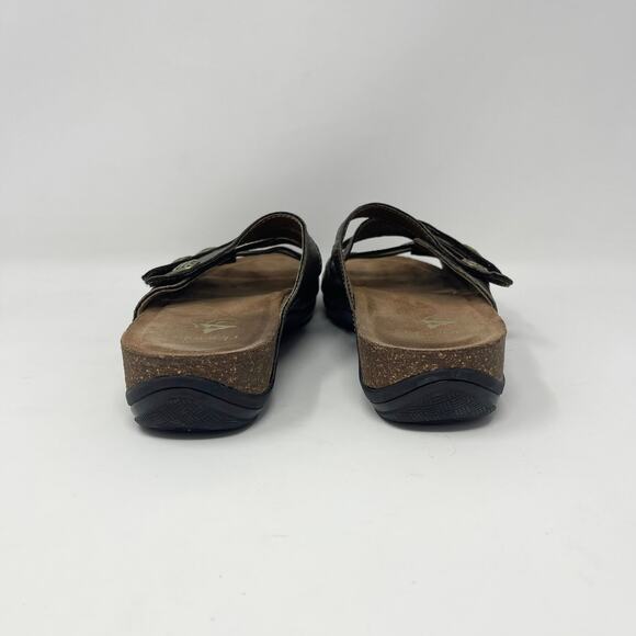 Dansko Janie Slide Sandals Womens EU 42 /‎ US 11-11.5 Bronze Metallic Leather - Picture 3 of 9